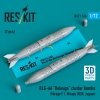 RESKIT RS72-0530 BLG-66 Belouga cluster bombs (2 pcs) (3D Printed) 1/72